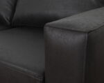 sofa thomas 2d cuero bonded 70 negro brazo