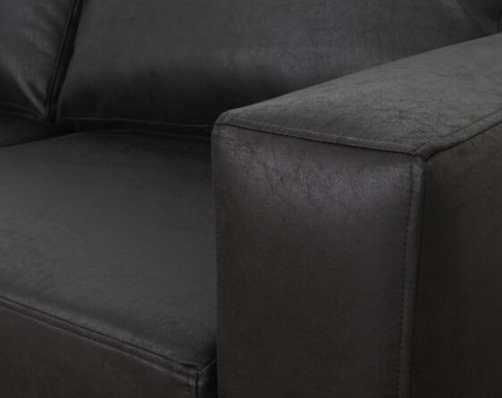 sofa thomas 2d cuero bonded 70 negro brazo sofa thomas 2d cuero bonded 70 negro brazo