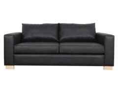 sofa thomas 2d cuero bonded 70 negro frente