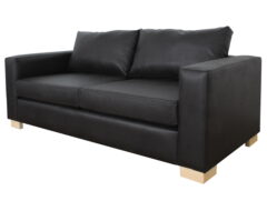 sofa thomas 2d cuero bonded 70 negro iso