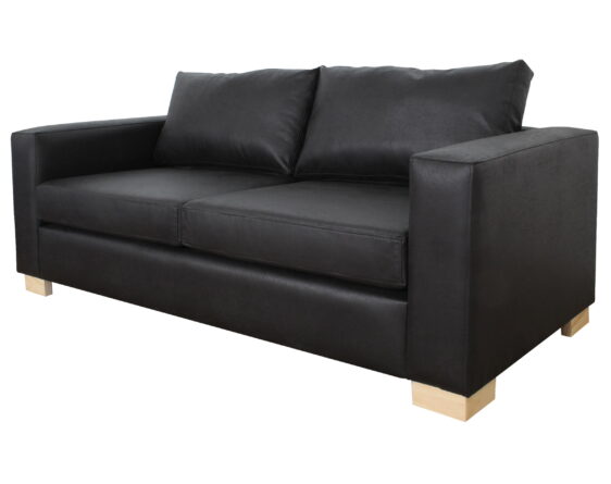 sofa thomas 2d cuero bonded 70 negro iso sofa thomas 2d cuero bonded 70 negro iso