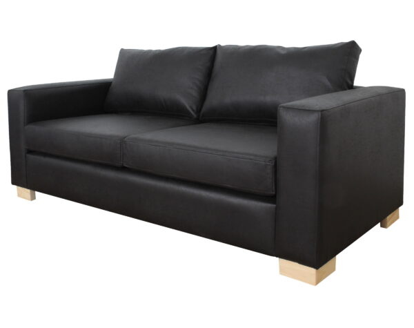sofa thomas 2d cuero bonded 70 negro iso