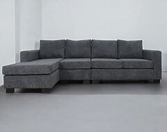 sofá seccional mónaco izquierdo + butaca finesse
