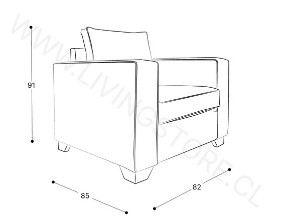 sillón henry 1 cuerpo master best