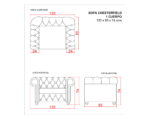 planimetria sofa chesterfield 1 cuerpo