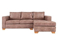 sofá seccional mónaco derecho tela envejecida