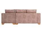 sofá seccional mónaco derecho tela envejecida beige