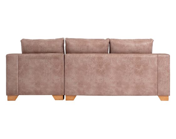 sofá seccional mónaco derecho tela envejecida beige