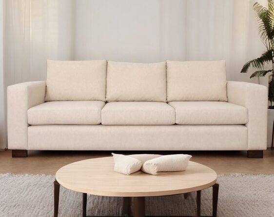 sofá 3 cuerpos lino natural mónaco sofá 3 cuerpos lino natural mónaco