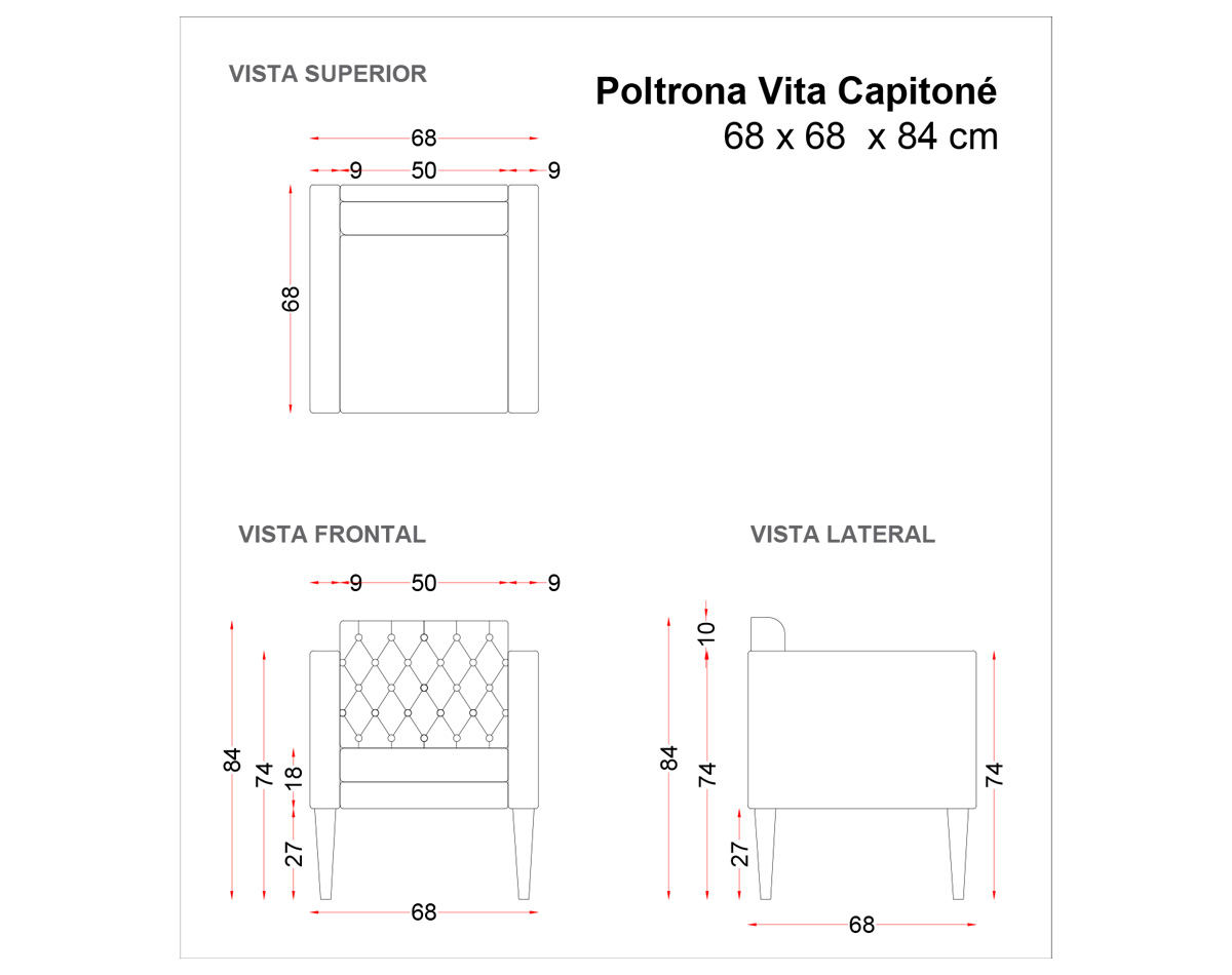 poltrona vita capitoné