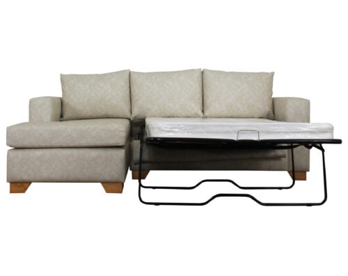 sofá cama seccional izquierdo colchón 1 1/2 plazas cuero sintetico pu motion