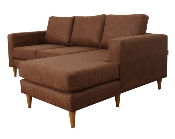 sofá seccional tai derecho cuero bonded 30% sofá seccional tai derecho cuero bonded 30%