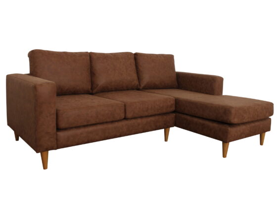 sofá seccional tai derecho cuero bonded 30% sofá seccional tai derecho cuero bonded 30%