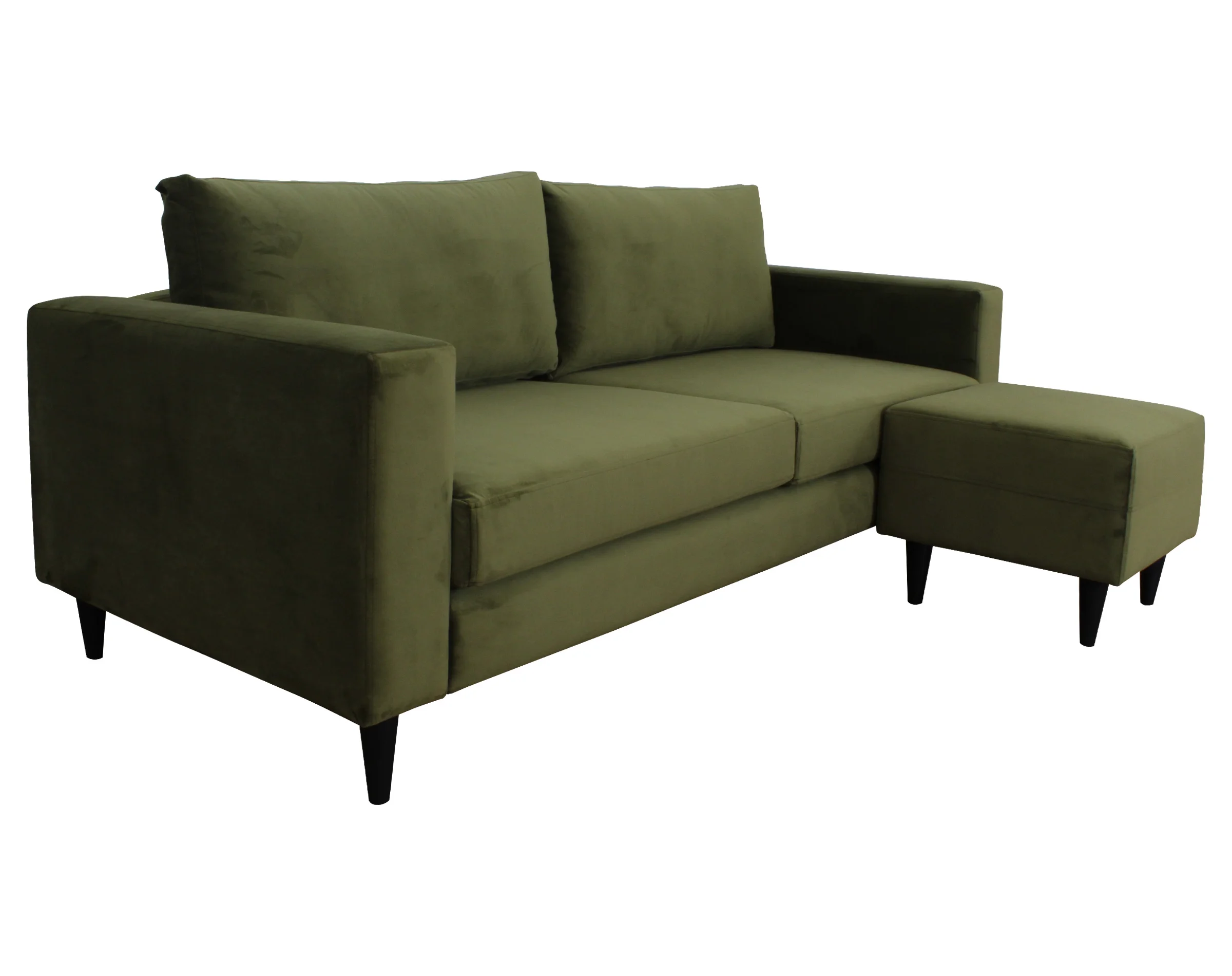 sofa tai 180 felpa verde musgo 3
