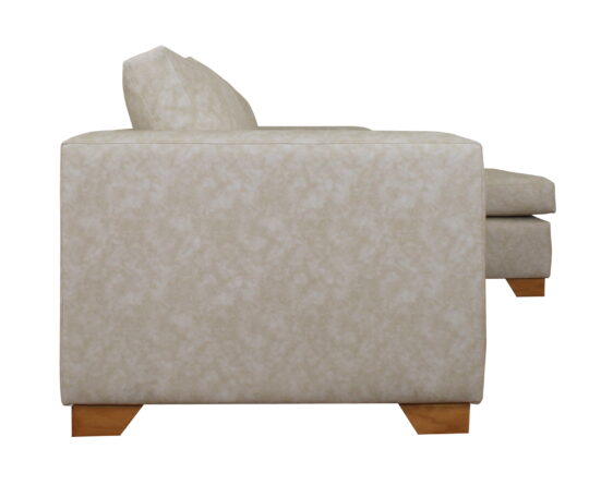 sofá cama seccional derecho colchón 1 1/2 plazas cuero sintetico pu motion