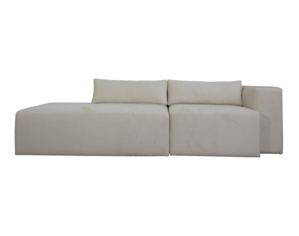 sofa modular asiento incorporado felpa arena 1