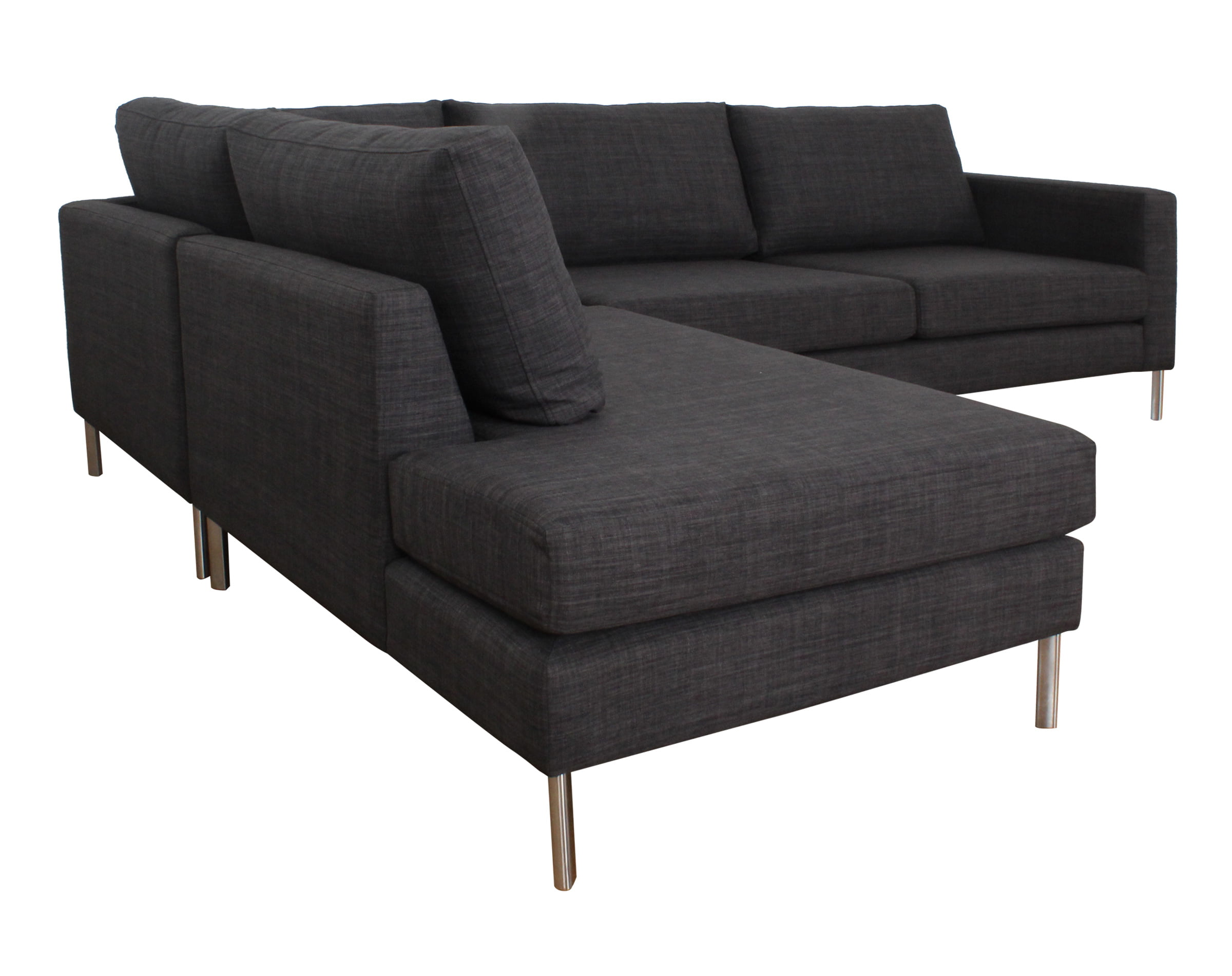 sofa modular izquierdo espacio libre bariloche marengo pata biselada plata 3