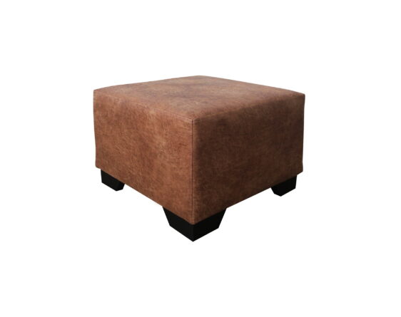 pouf cuadrado liso cuero bonded 70%