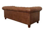 sofá chesterfield cuero bonded 70%