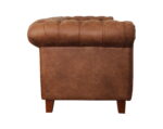 sofá chesterfield cuero bonded 70%