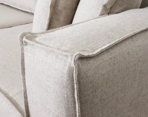 sofá seccional izquierdo bruna funda lino