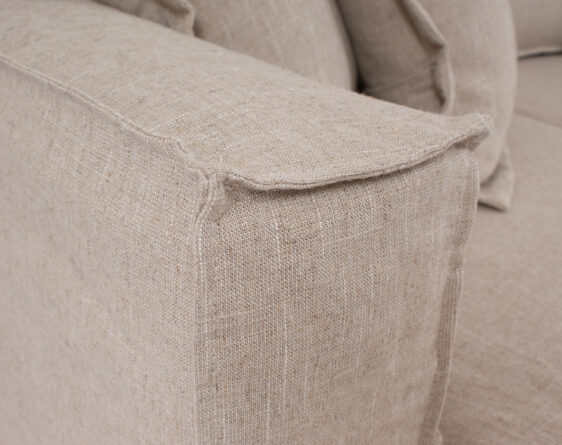 sofá seccional izquierdo bruna funda lino