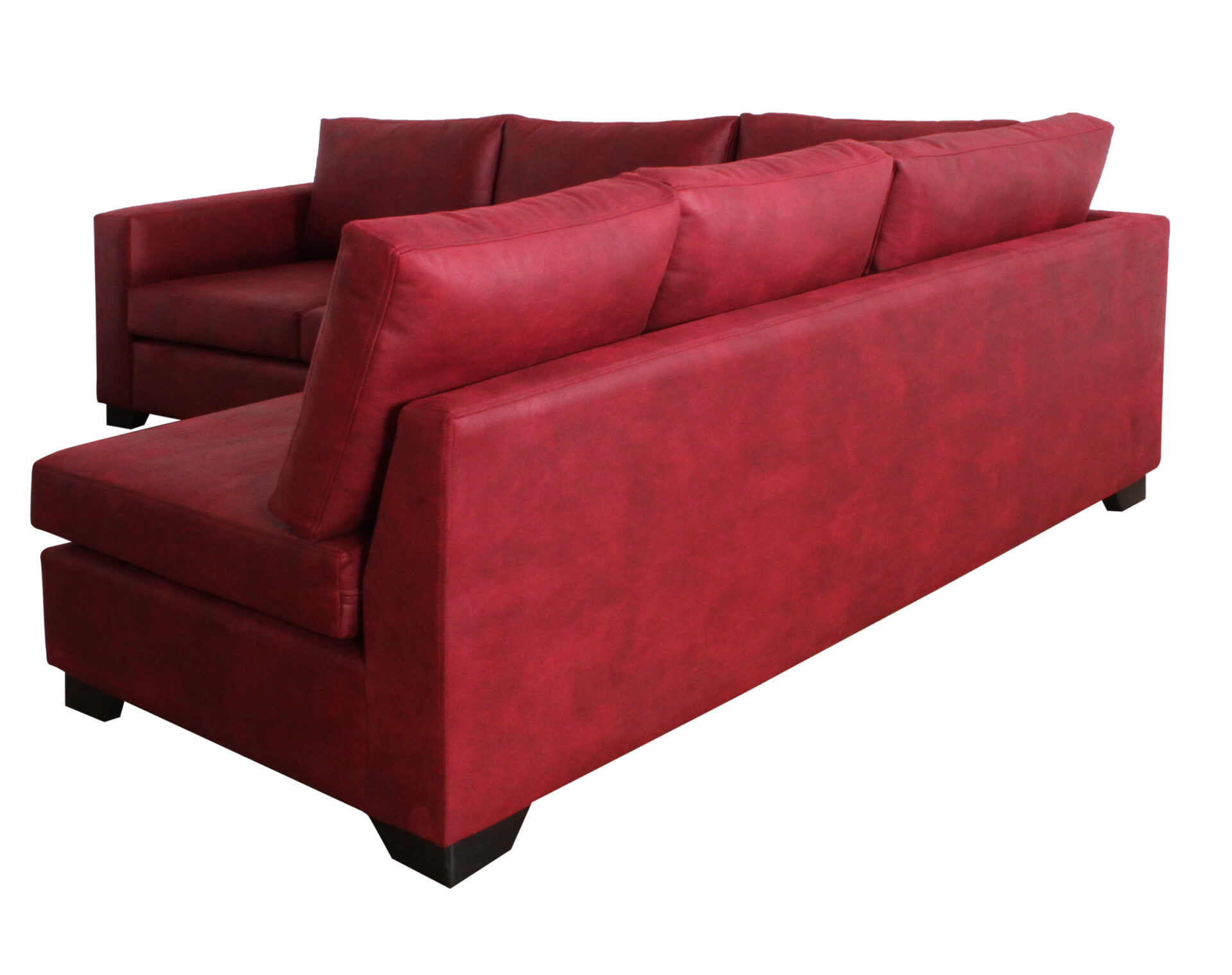 sofa modular derecho bonded 30 rojo iso trasera 2