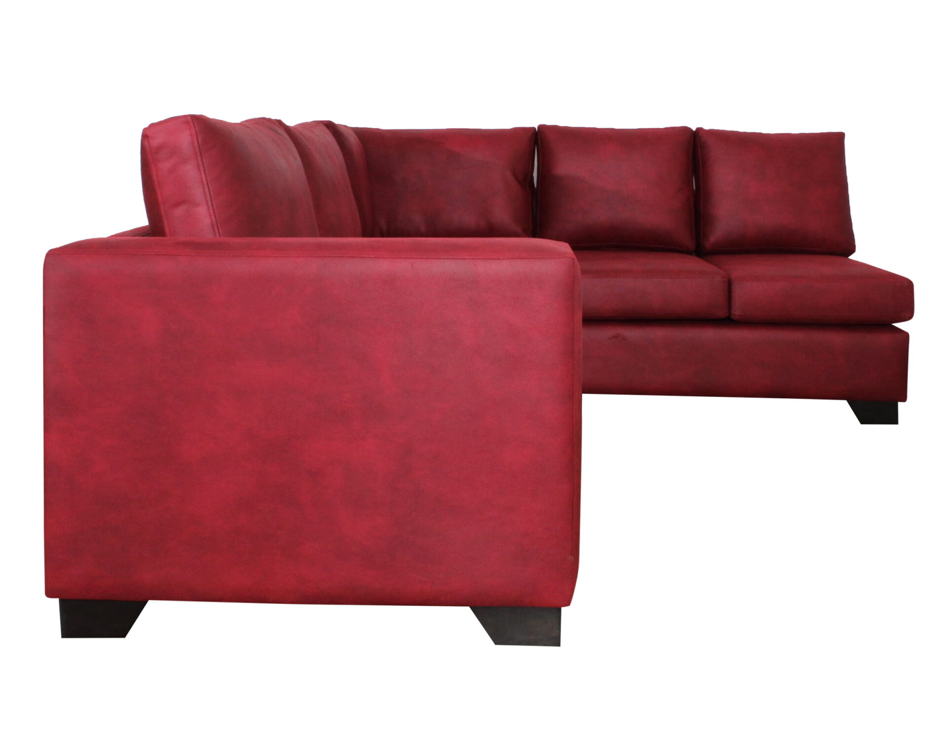 sofa modular derecho bonded 30 rojo lateral