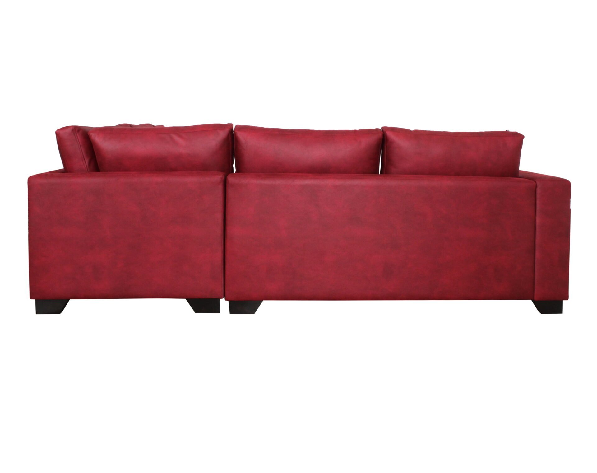 sofa modular derecho bonded 30 rojo trasera