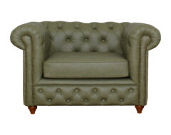 sillon chesterfield 1 cuerpo pu terra pro musgo frente