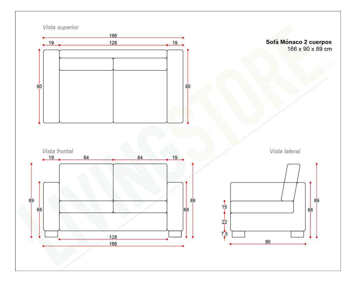 planimetria 2023 sofa monaco 2 cuerpos