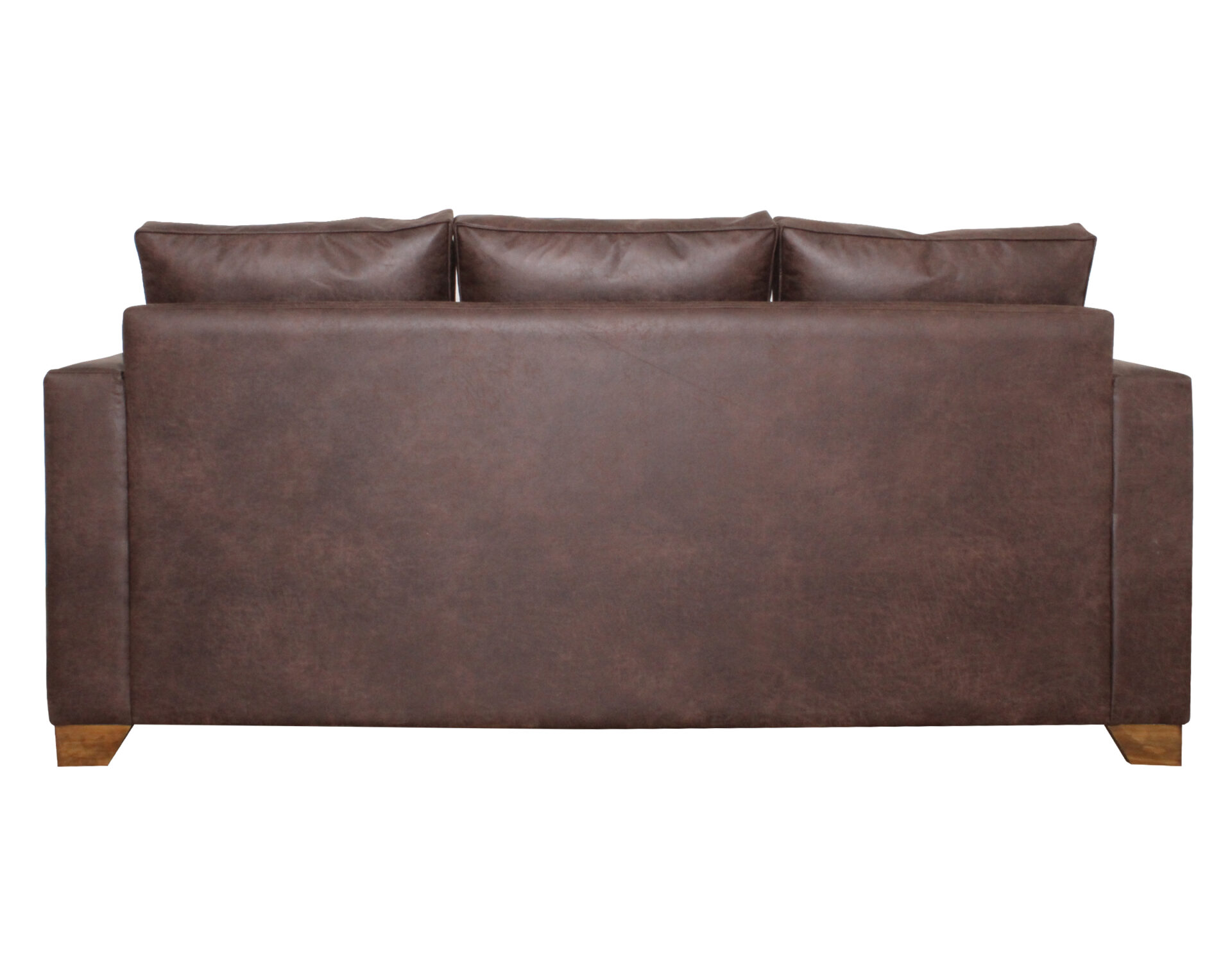 sofa henry 3 cuerpos 200 cuero bonded 70 dk brown trasera