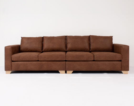 sofá 4 cuerpos mónaco cuero bonded 70%