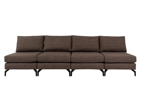 sofa 4 modulos bariloche castano frente
