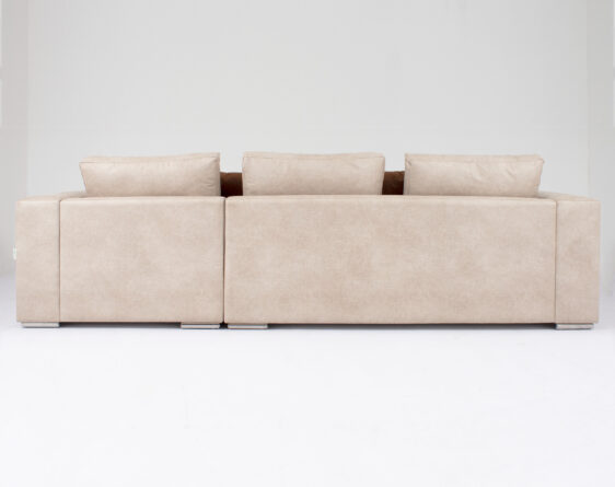 sofá seccional izquierdo levante cuero bonded 70%