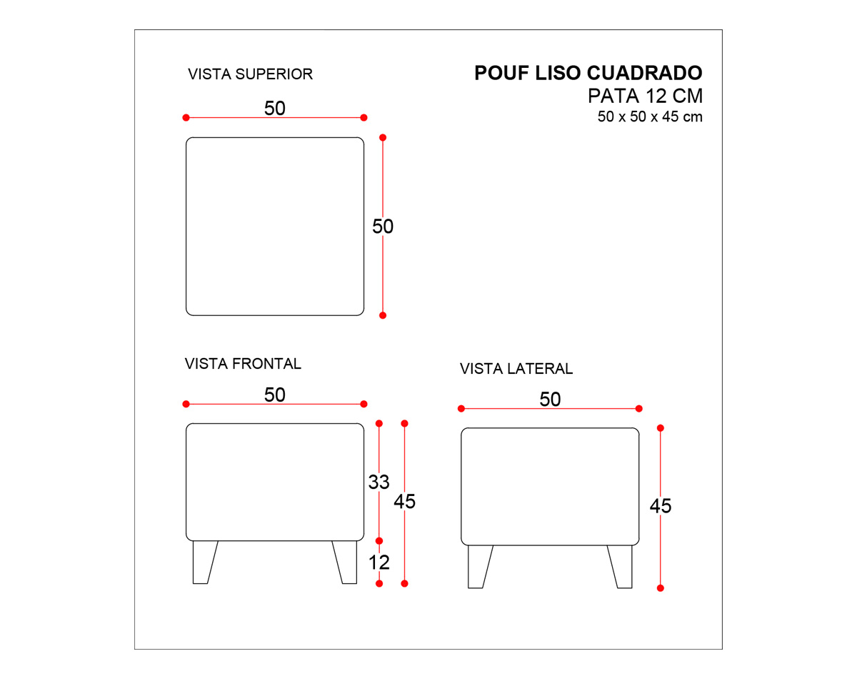 pouf cuadrado bariloche