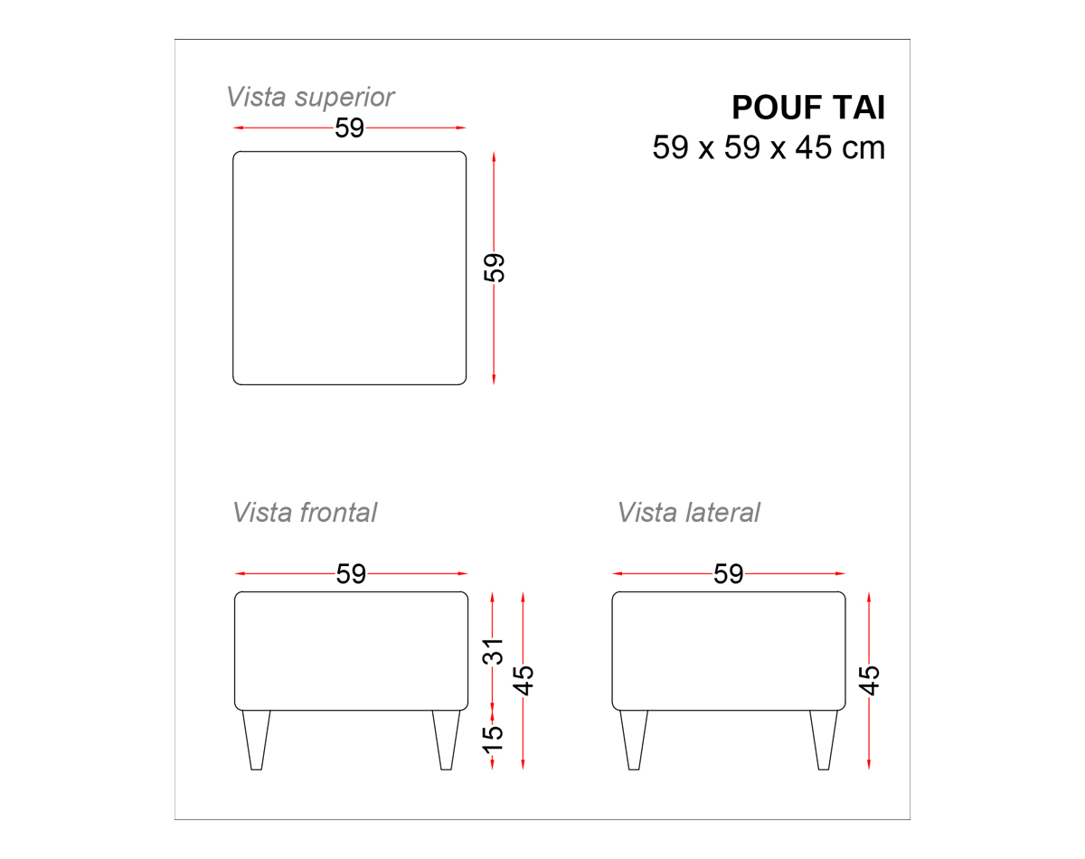 pouf tai cuadrado vv 27