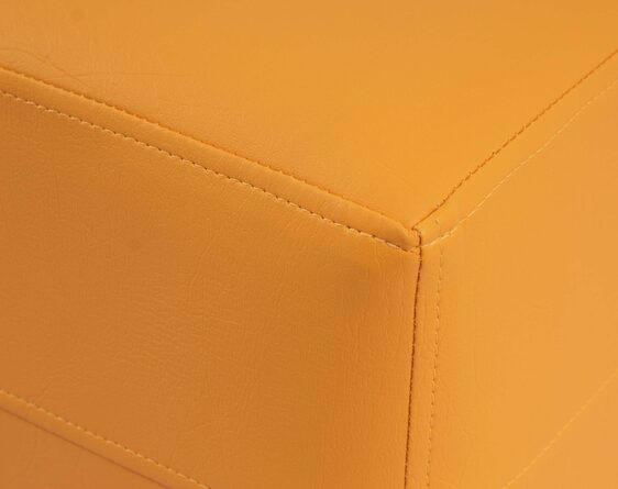 pouf cuadrado cuero sintético megalight