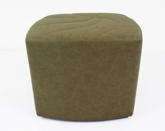 pouf pentágono cuero bonded 30%
