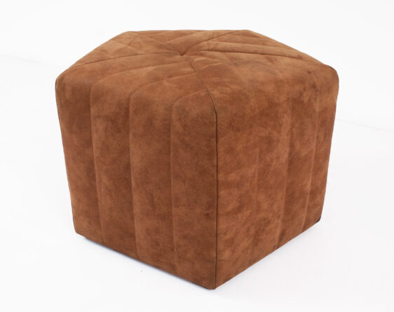 pouf cuadrado cuero bonded 30%