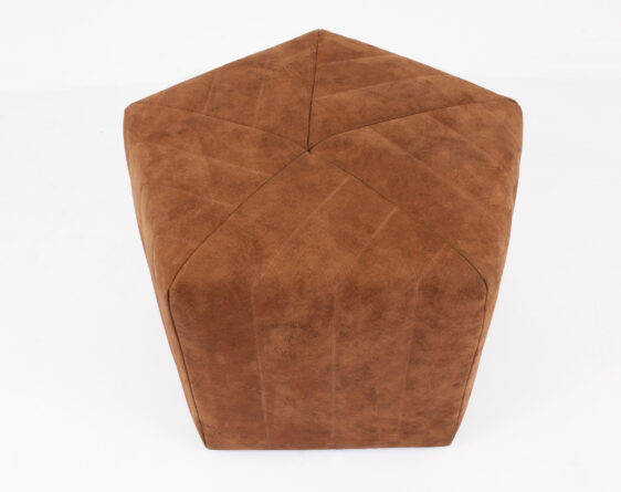 pouf cuadrado cuero bonded 30%