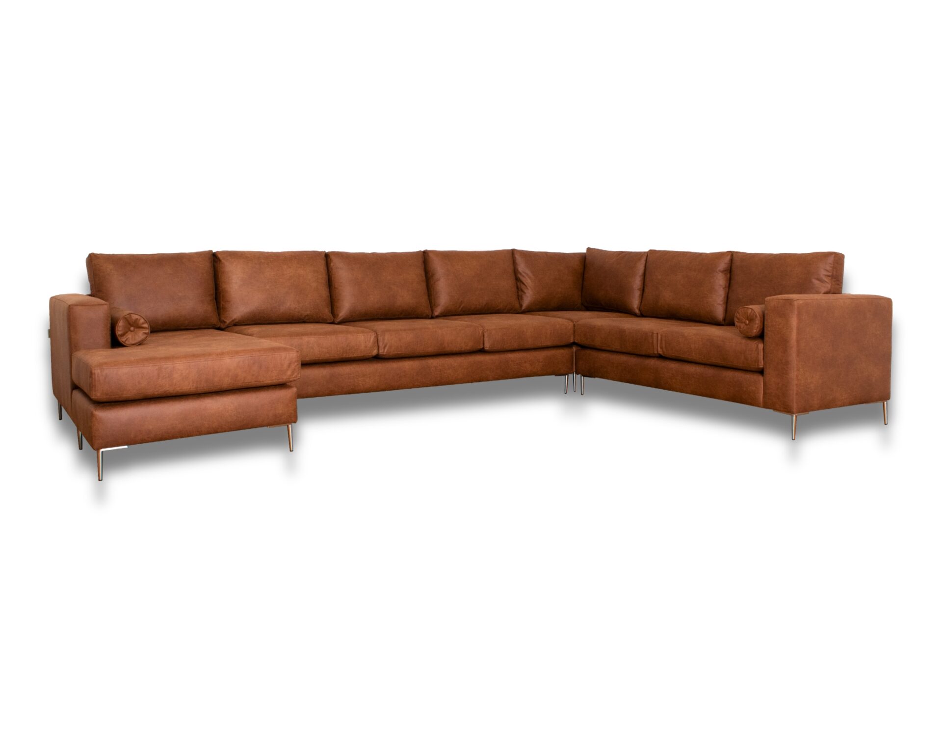 sofa modular con ch aise longue cuero bonded 70 whisky