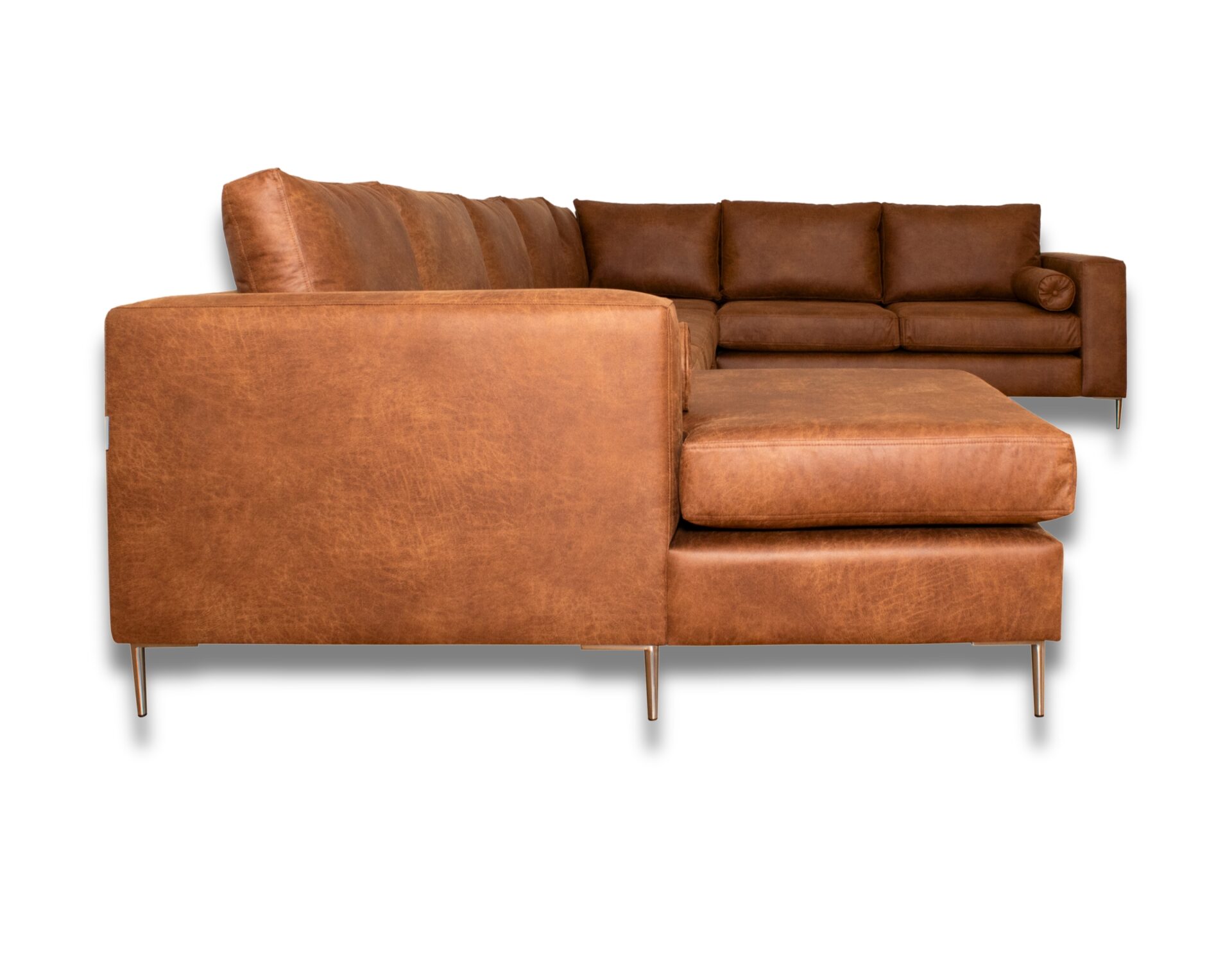 sofa modular con ch aise longue cuero bonded 70 whisky