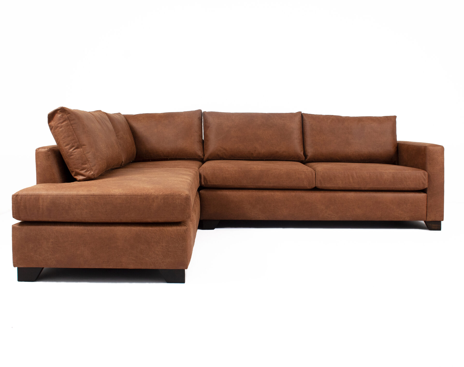 sofa modular izquierdo especial cuero bodned 70 whisky frente