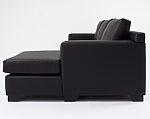 sofá seccional isabella chaise longue derecho felpa soft velvet