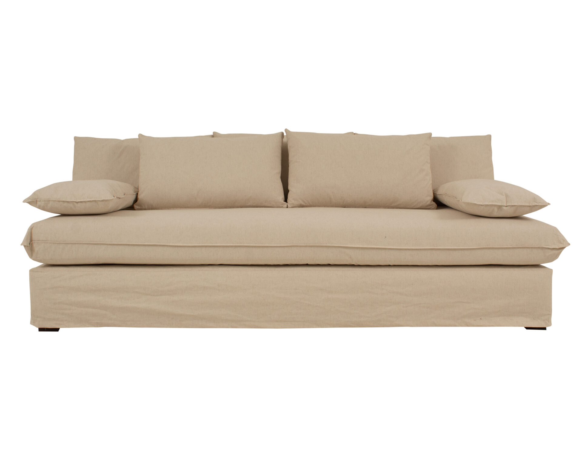 sofa 3 cuerpos con funda frente