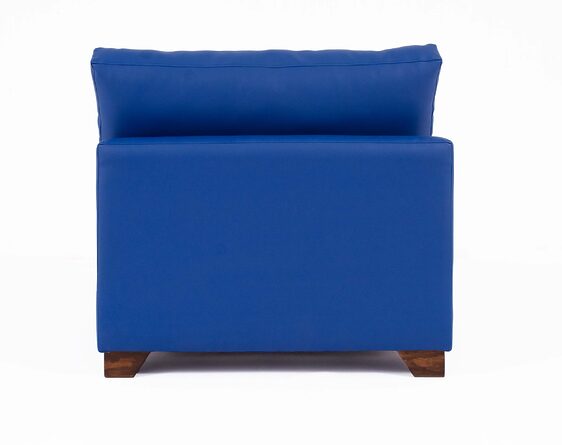sillon cama 1 plaza cuero sintetico praga azulino trasera