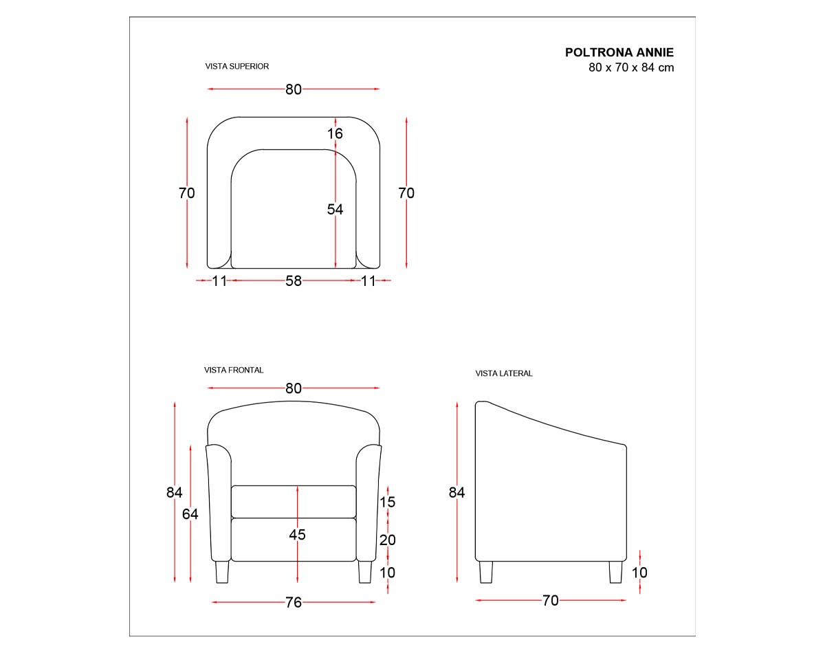 poltrona annie felpa velluti