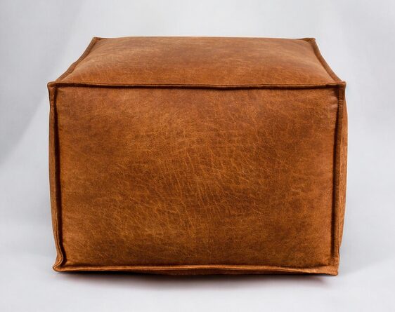 pouf boho cuero bonded 70% pouf boho cuero bonded 70%