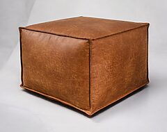 pouf boho cuero bonded 70%